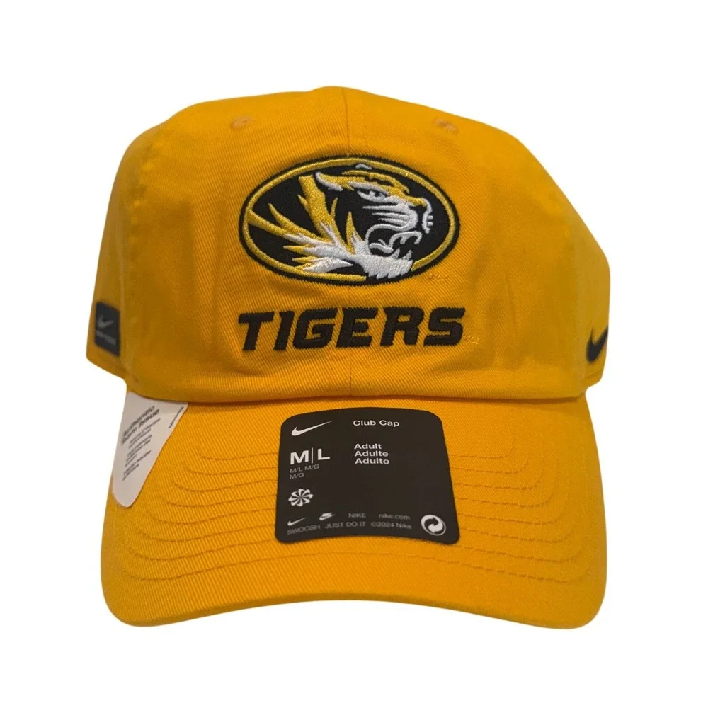 Nike Missouri‎ Tigers Club Cap Authentic Team Issue Adjustable Hat Gold C13499